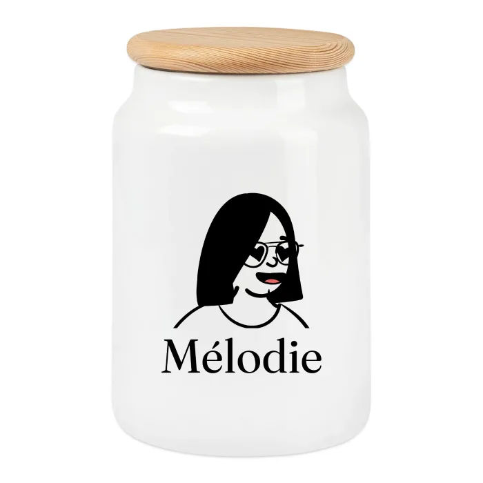 Boîte à biscuits personnalisée au prénom Mélodie
