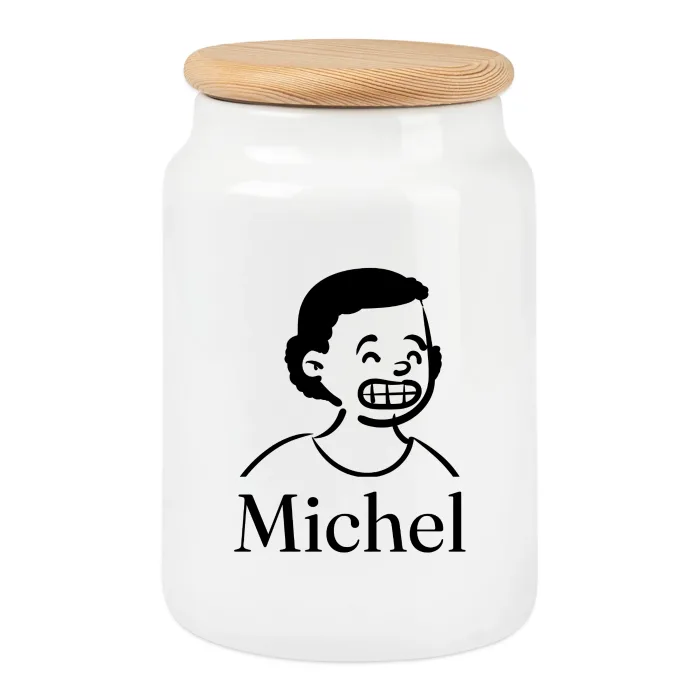 Boîte à biscuits personnalisée au prénom Michel