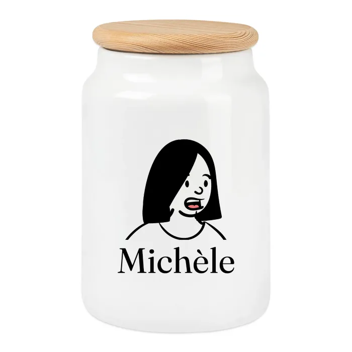 Boîte à biscuits personnalisée au prénom Michèle
