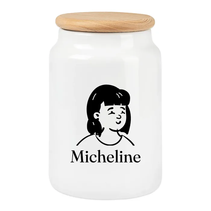 Boîte à biscuits personnalisée au prénom Micheline