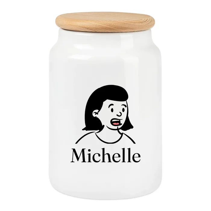 Boîte à biscuits personnalisée au prénom Michelle