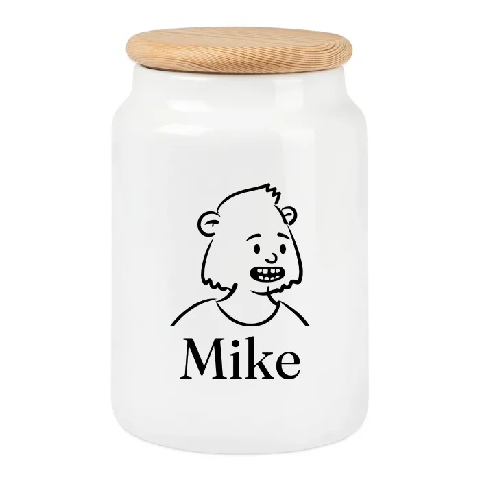 Boîte à biscuits personnalisée au prénom Mike