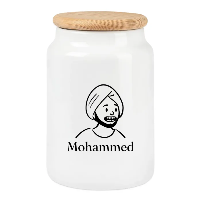 Boîte à biscuits personnalisée au prénom Mohammed