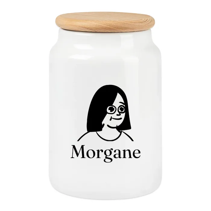 Boîte à biscuits personnalisée au prénom Morgane