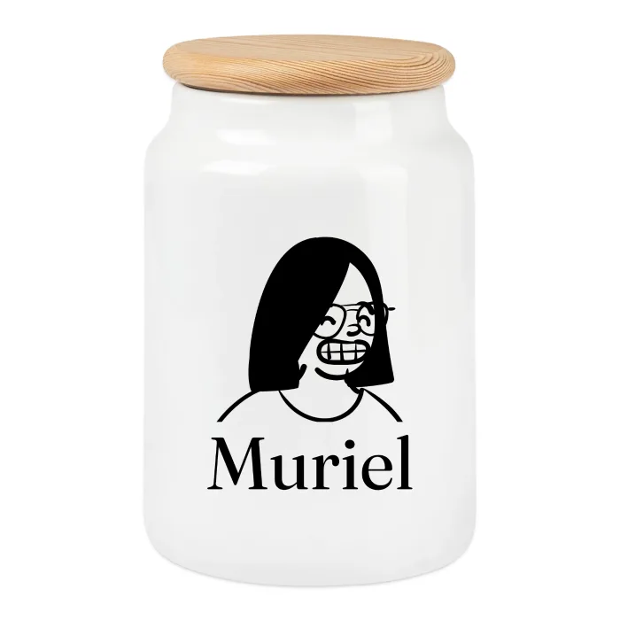 Boîte à biscuits personnalisée au prénom Muriel