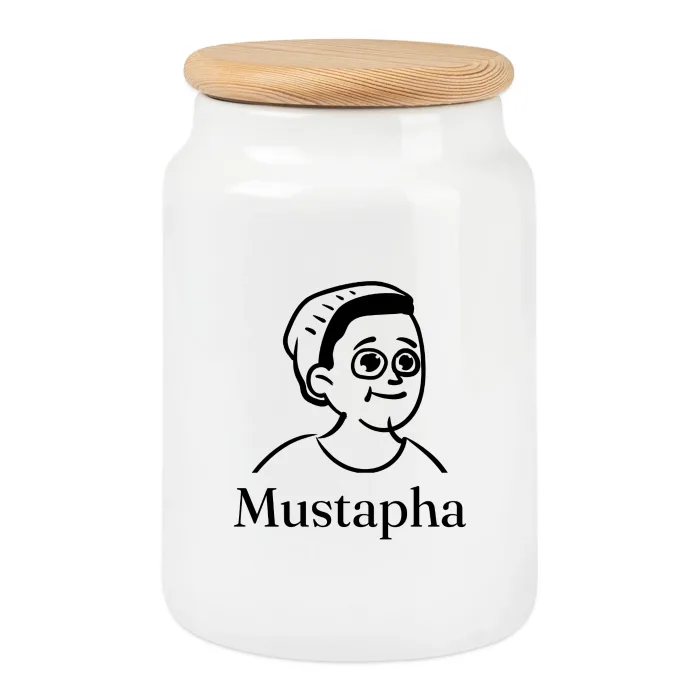 Boîte à biscuits personnalisée au prénom Mustapha