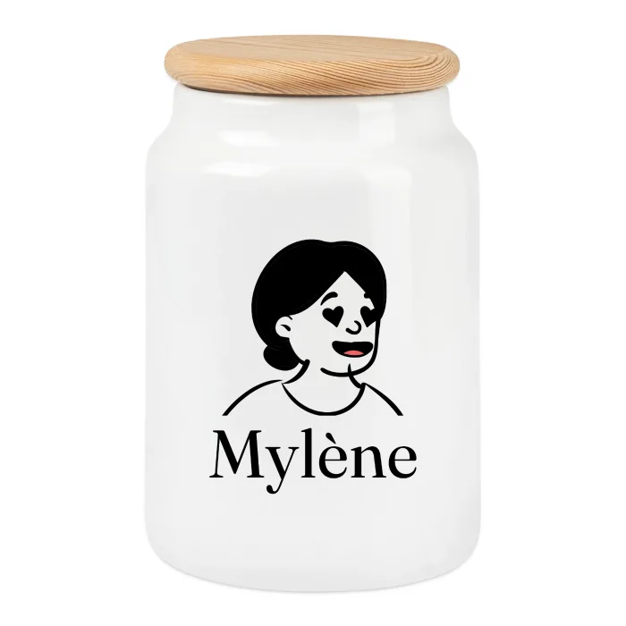 Boîte à biscuits personnalisée au prénom Mylène