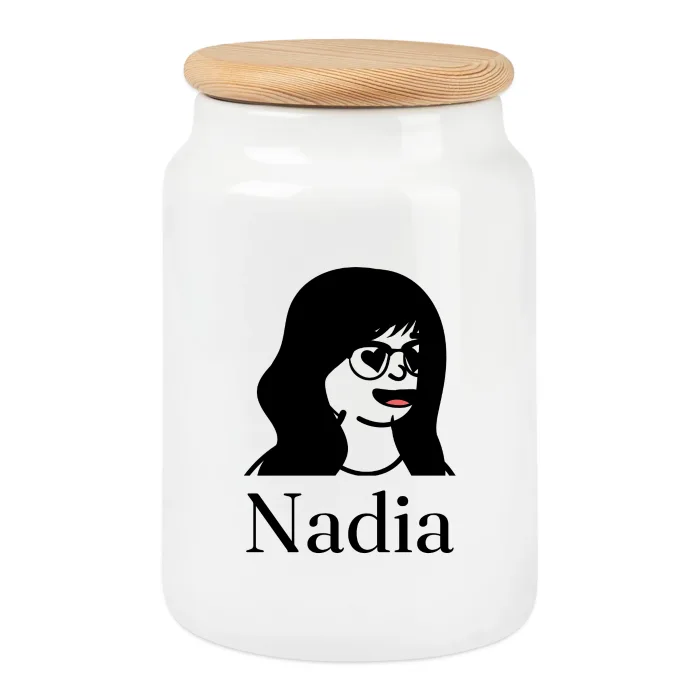 Boîte à biscuits personnalisée au prénom Nadia