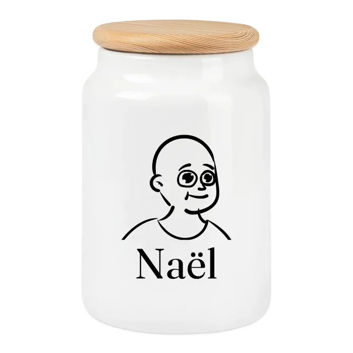 Boîte à biscuits personnalisée au prénom Naël