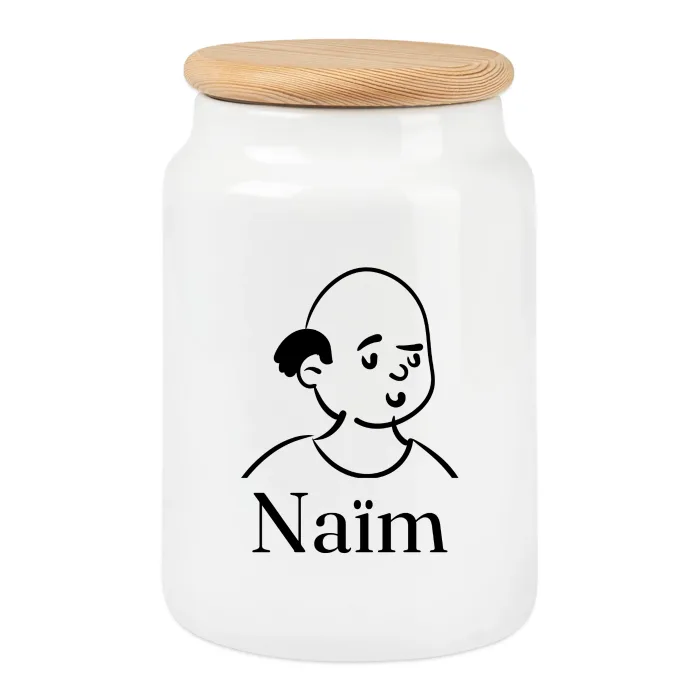 Boîte à biscuits personnalisée au prénom Naïm