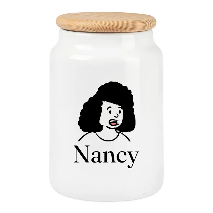Boîte à biscuits personnalisée au prénom Nancy