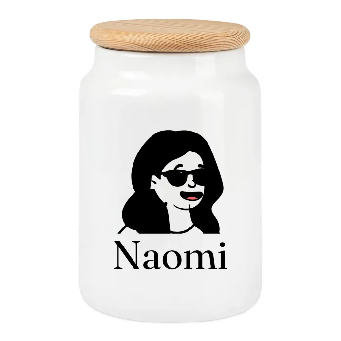 Boîte à biscuits personnalisée au prénom Naomi