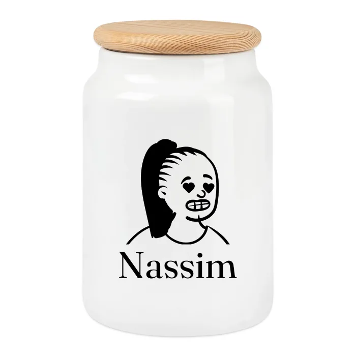 Boîte à biscuits personnalisée au prénom Nassim
