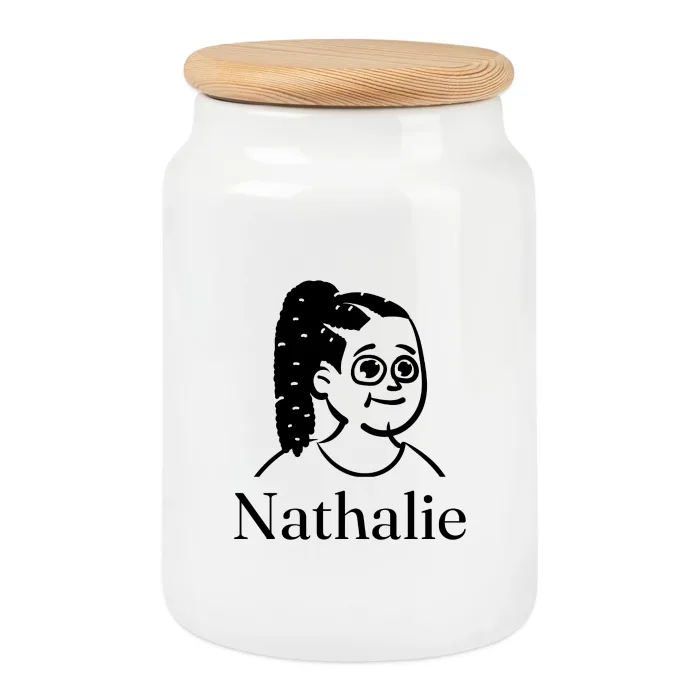 Boîte à biscuits personnalisée au prénom Nathalie