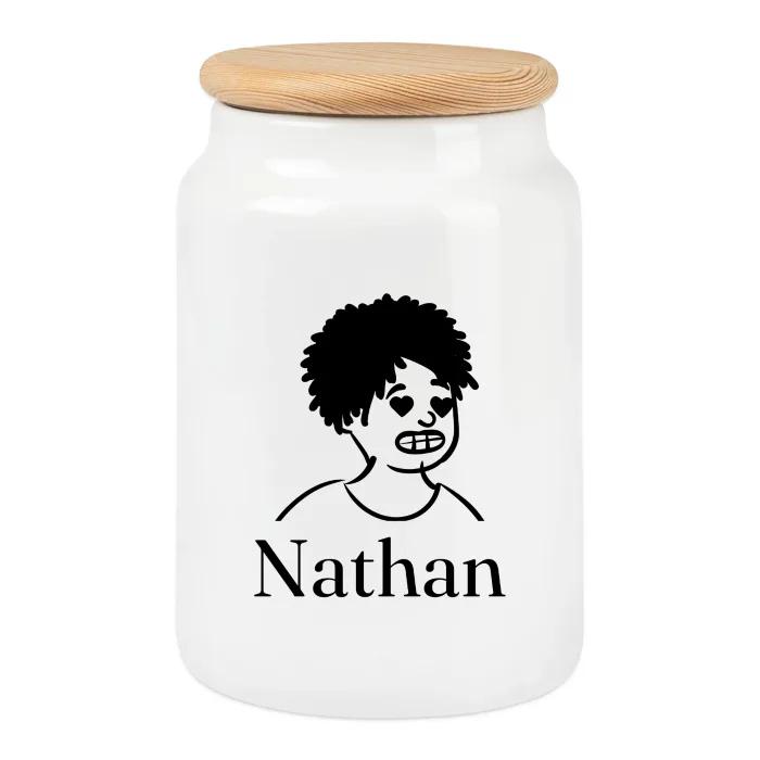 Boîte à biscuits personnalisée au prénom Nathan