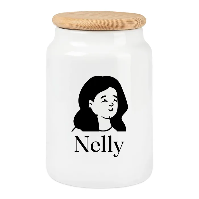 Boîte à biscuits personnalisée au prénom Nelly