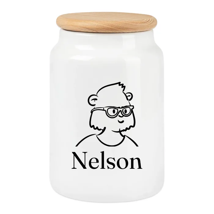 Boîte à biscuits personnalisée au prénom Nelson