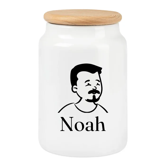 Boîte à biscuits personnalisée au prénom Noah