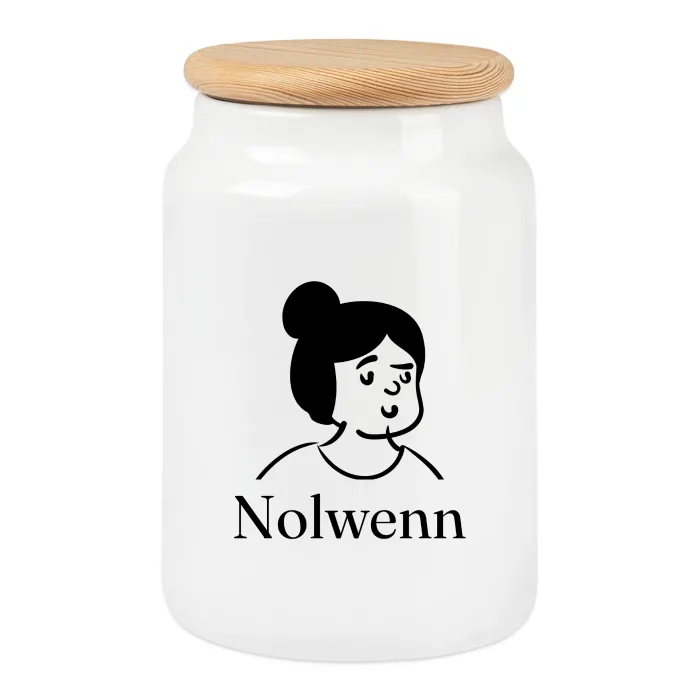 Boîte à biscuits personnalisée au prénom Nolwenn
