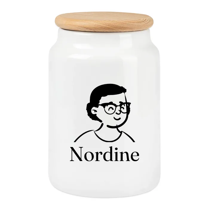 Boîte à biscuits personnalisée au prénom Nordine