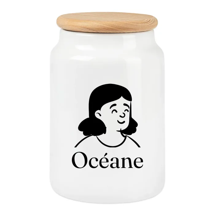 Boîte à biscuits personnalisée au prénom Océane