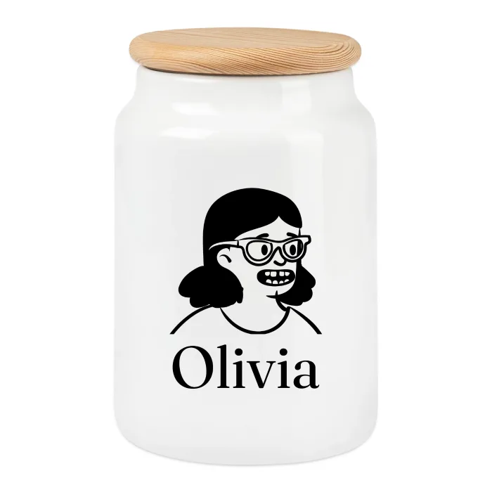 Boîte à biscuits personnalisée au prénom Olivia