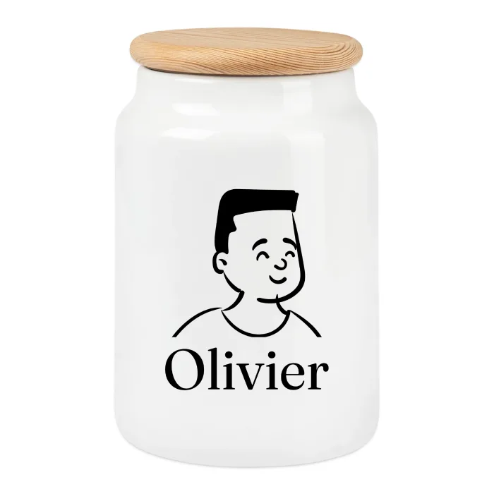Boîte à biscuits personnalisée au prénom Olivier