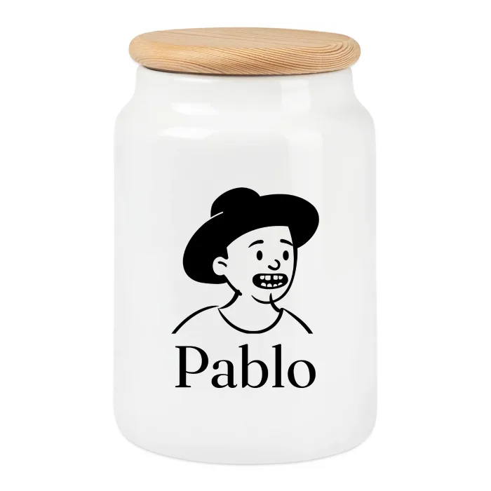 Boîte à biscuits personnalisée au prénom Pablo