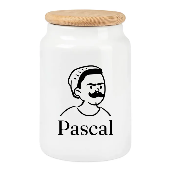 Boîte à biscuits personnalisée au prénom Pascal