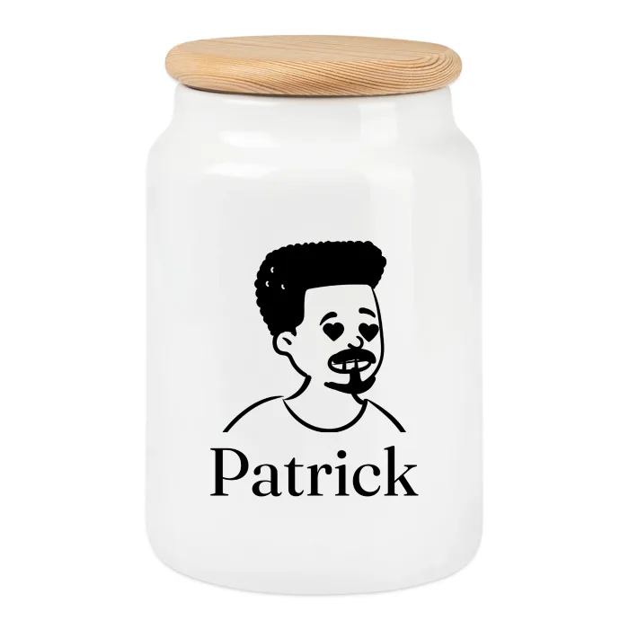 Boîte à biscuits personnalisée au prénom Patrick