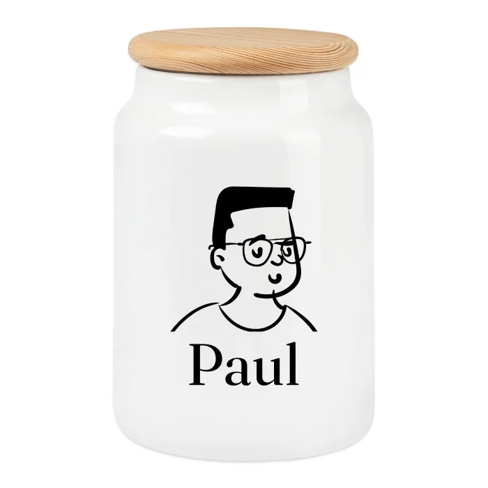 Boîte à biscuits personnalisée au prénom Paul