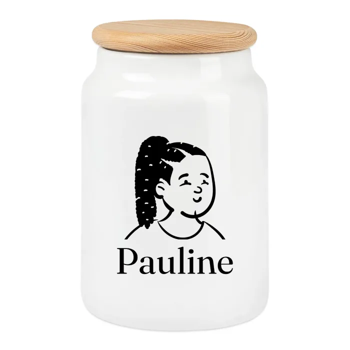 Boîte à biscuits personnalisée au prénom Pauline