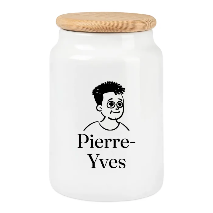 Boîte à biscuits personnalisée au prénom Pierre-Yves