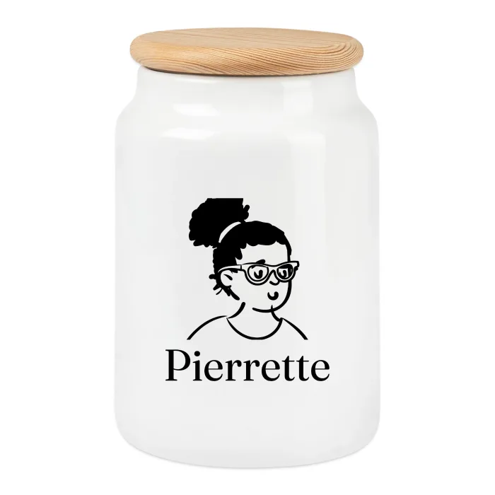 Boîte à biscuits personnalisée au prénom Pierrette
