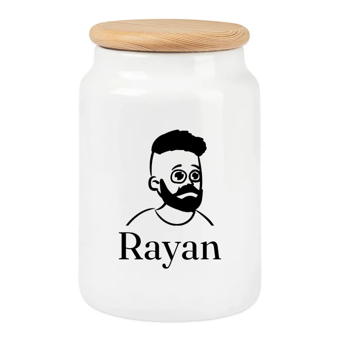 Boîte à biscuits personnalisée au prénom Rayan