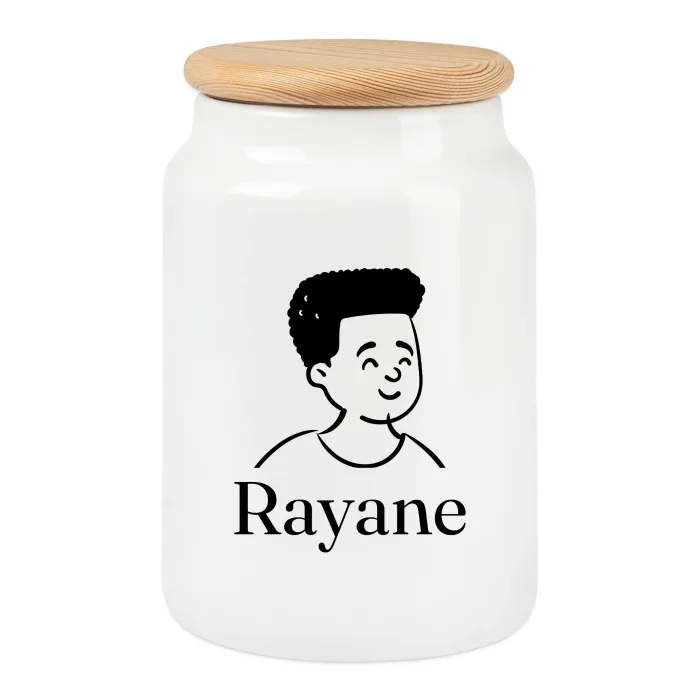 Boîte à biscuits personnalisée au prénom Rayane