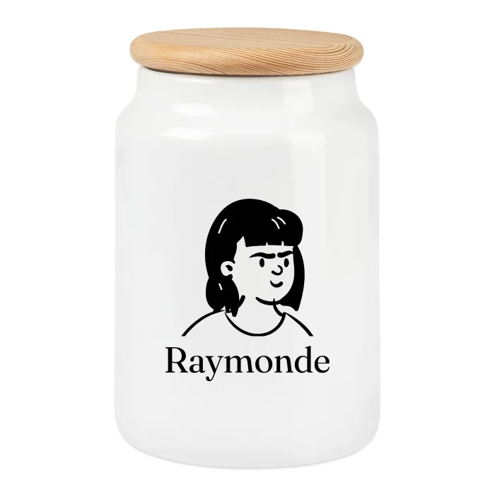 Boîte à biscuits personnalisée au prénom Raymonde
