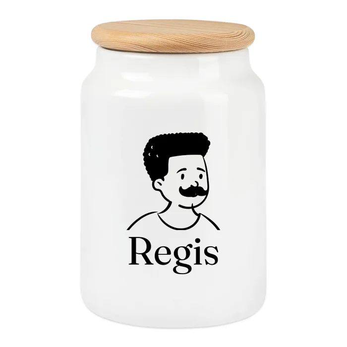 Boîte à biscuits personnalisée au prénom Regis