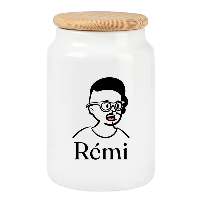 Boîte à biscuits personnalisée au prénom Rémi