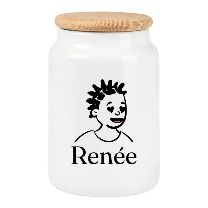 Boîte à biscuits personnalisée au prénom Renée