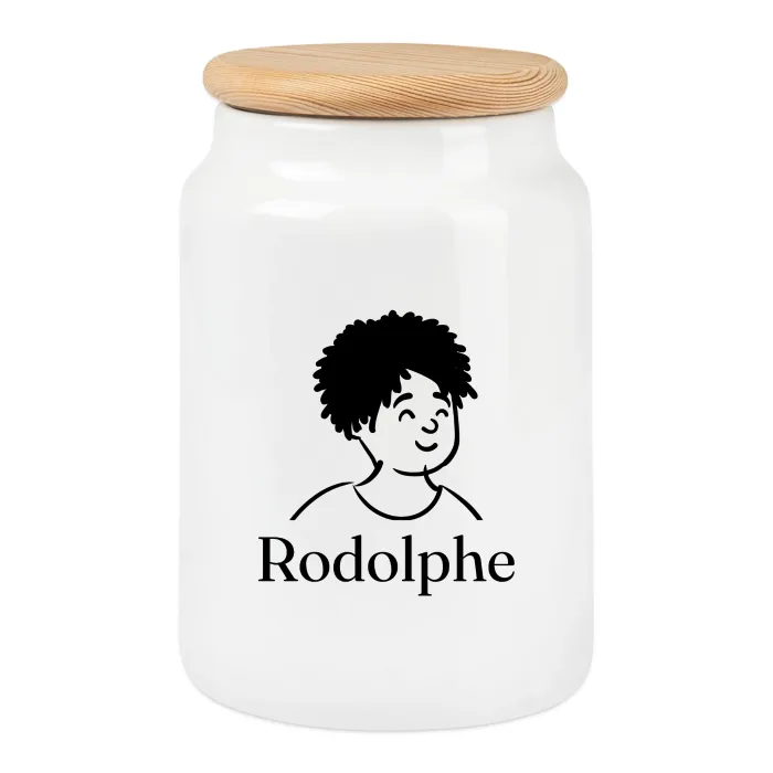 Boîte à biscuits personnalisée au prénom Rodolphe