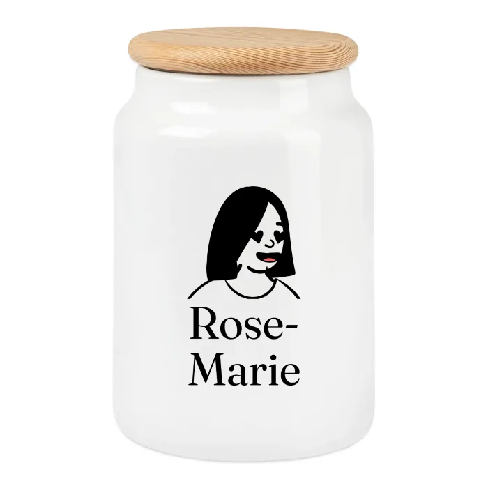 Boîte à biscuits personnalisée au prénom Rose-Marie