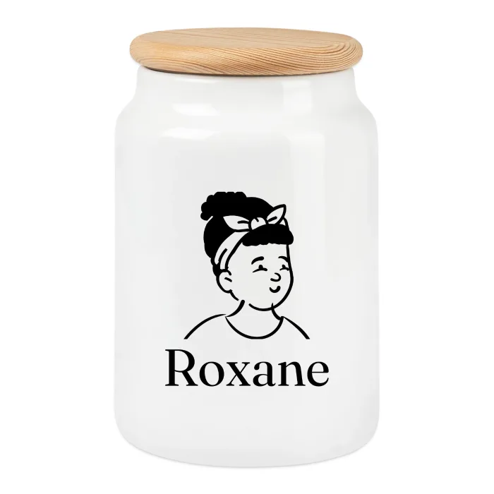 Boîte à biscuits personnalisée au prénom Roxane