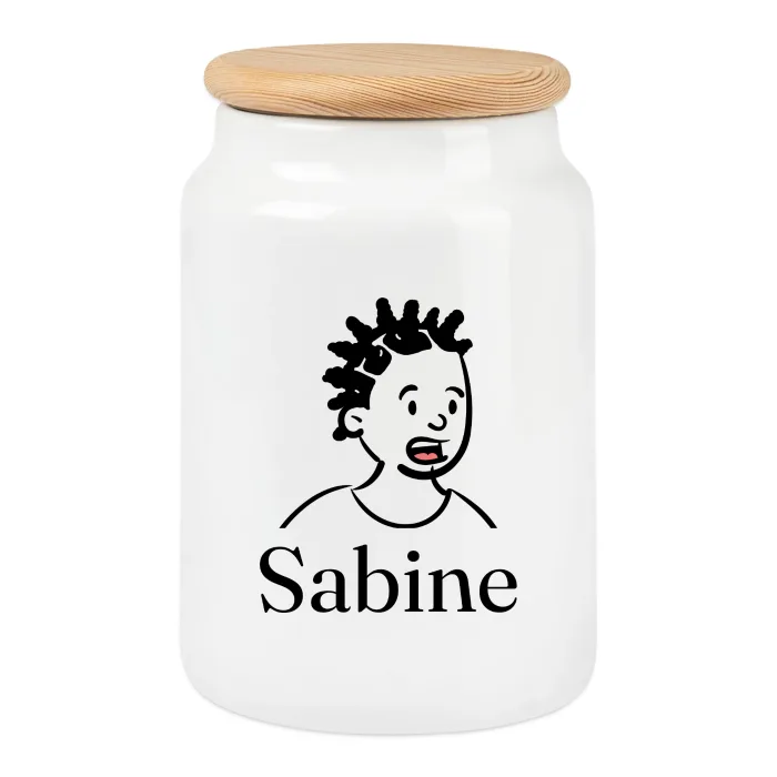 Boîte à biscuits personnalisée au prénom Sabine