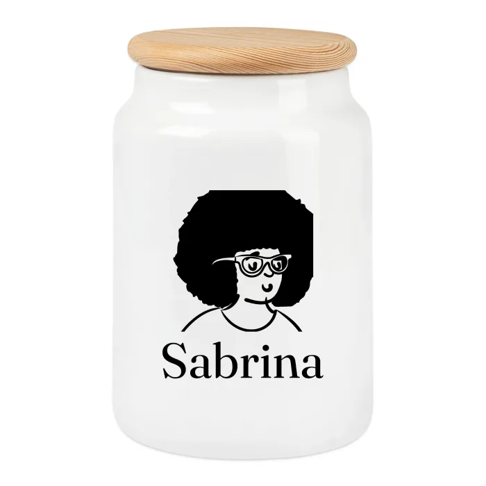 Boîte à biscuits personnalisée au prénom Sabrina