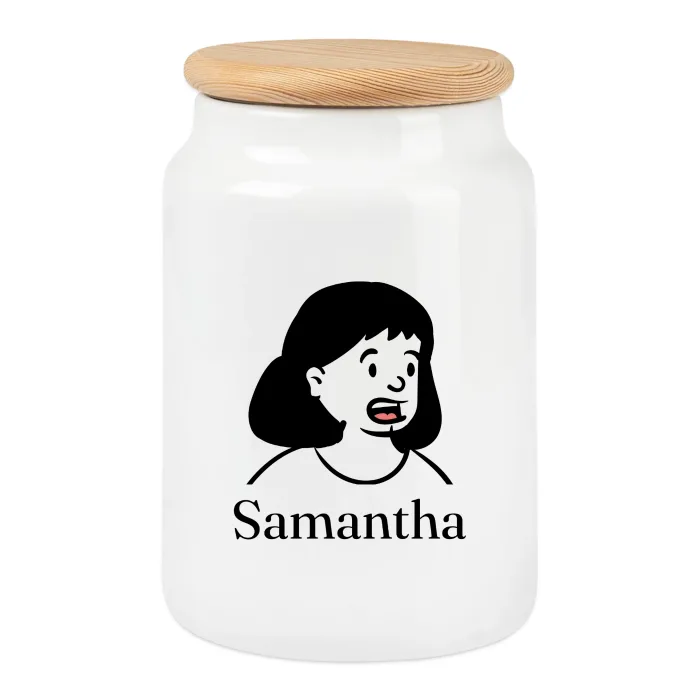 Boîte à biscuits personnalisée au prénom Samantha