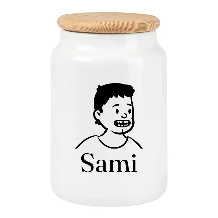 Boîte à biscuits personnalisée au prénom Sami