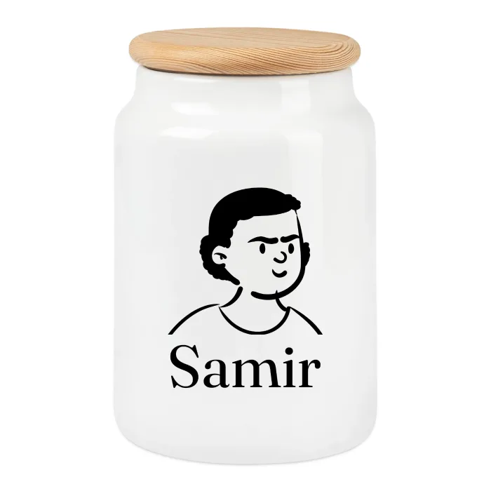 Boîte à biscuits personnalisée au prénom Samir