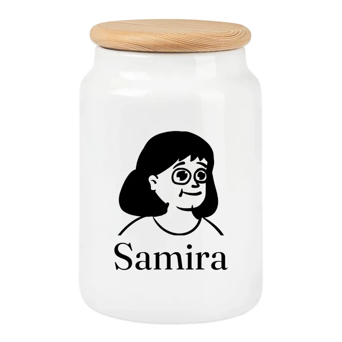 Boîte à biscuits personnalisée au prénom Samira