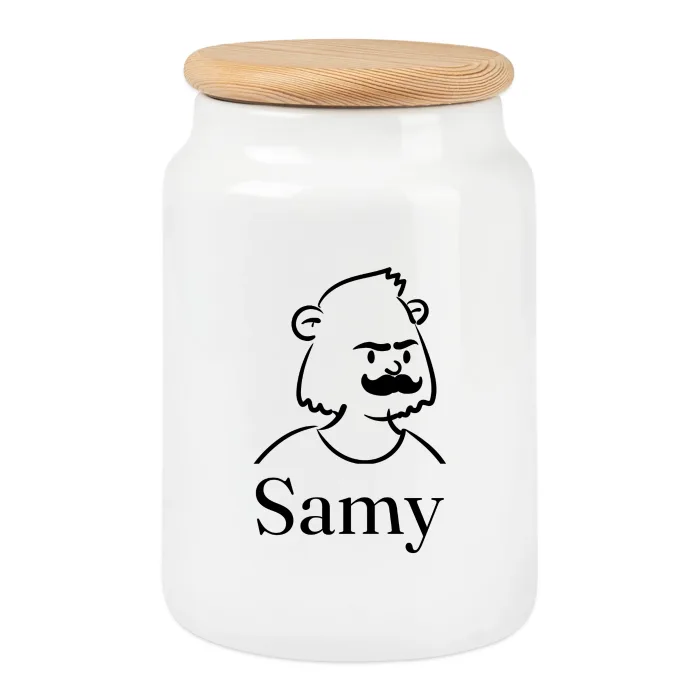 Boîte à biscuits personnalisée au prénom Samy